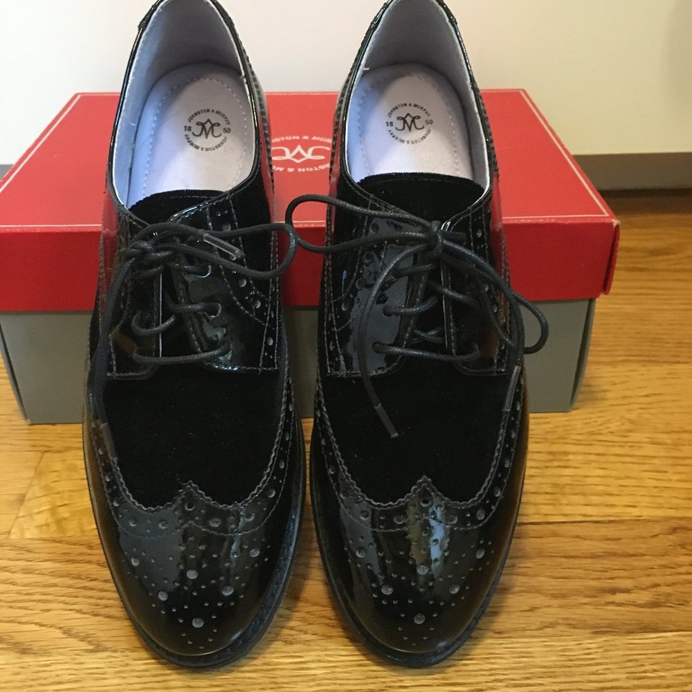 Johnston & Murphy Velvet and Patent Wingtiips